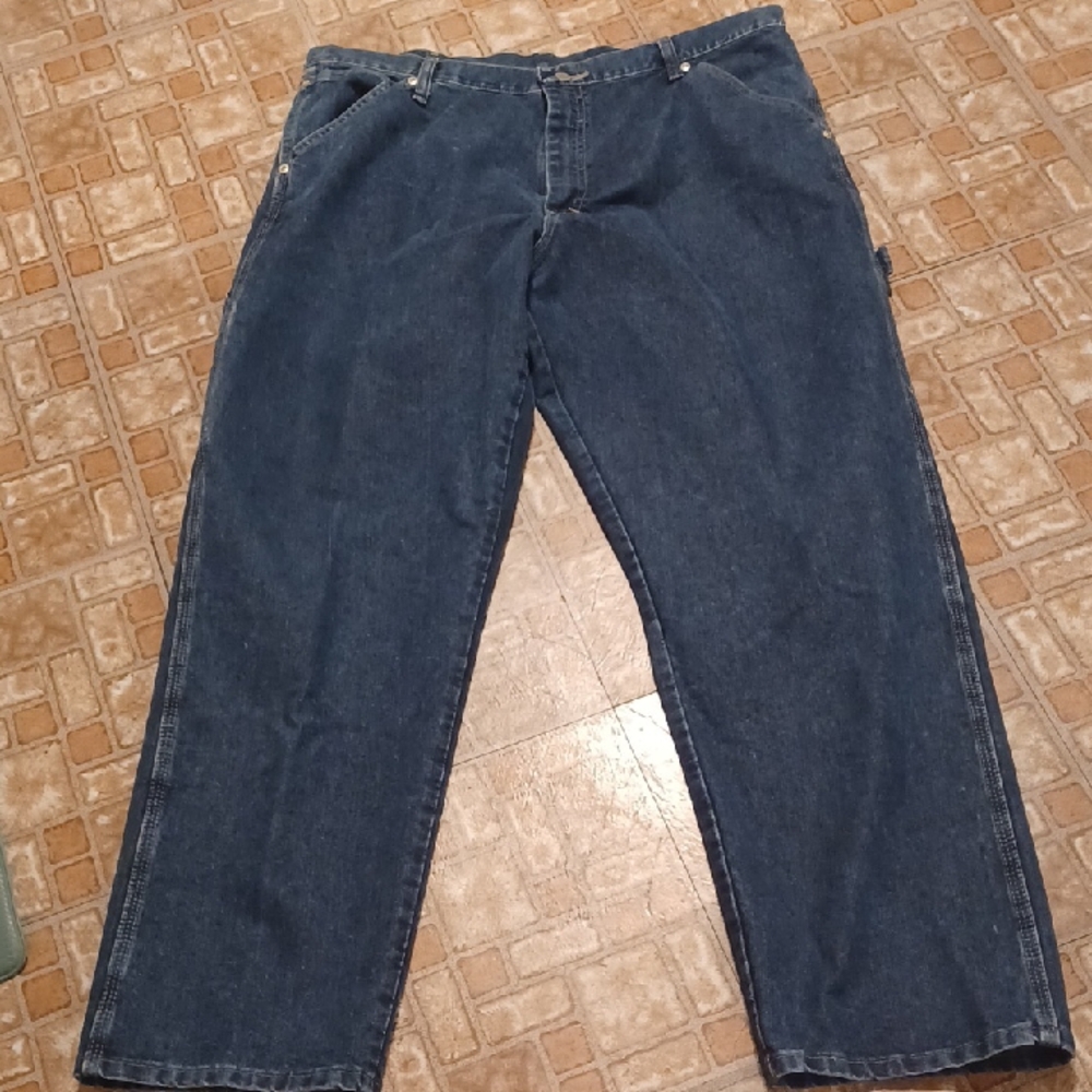 Wrangler Relaxed Fit Carpenter Jeans Dark Blue Jeans Size 38x30